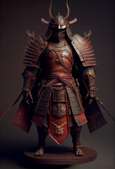 Fototapeta premium Asian gothic samurai armor 