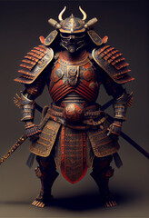 Fototapeta premium Asian gothic samurai armor 
