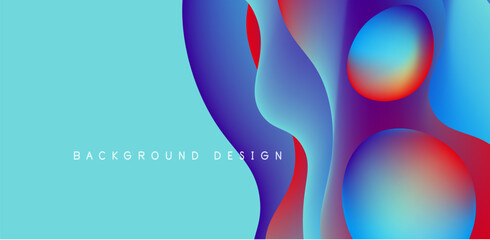 Fluid waves abstract background for covers, templates, flyers, placards, brochures, banners