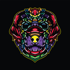 lolipop colorful decorative dog pattern mascot