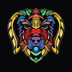 lolipop colorful decorative dog pattern mascot