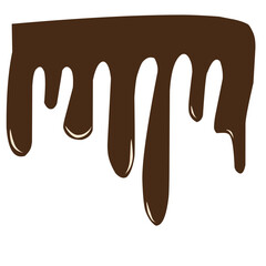 melted chocolate dripping