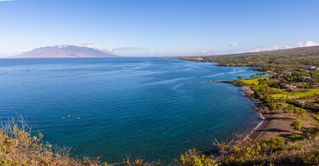 Oneuli Beach From Puu Olai, Puu Olai Cinder Cone Hiking Trail, Maui, Hawaii, USA