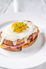 Croque madame sandwich