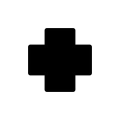 Plus icon illustration isolated vector trendy style illustration on white background..eps