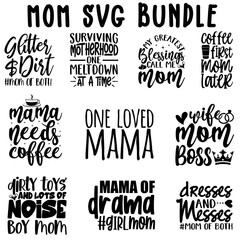 Fototapeta premium Mom SVG Bundle