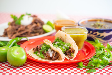 Taco Barbacoa En harina