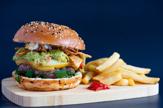 hamburguesa con guacamole