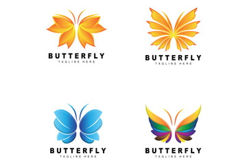 Butterfly Logo, Animal Design With Beautiful Wings, Decorative Animals, Product Brands