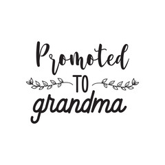 Promoted To Grandma. Family Hand Lettering And Inspiration Positive Quote. Hand Lettered Quote. Modern Calligraphy.