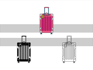 Luggage Silhouette SVG Cut File | Suitcase Svg | Travel Bag Svg | Baggage Svg | Travel Svg | Travelling Bag Svg