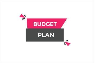 budget plan button vectors.sign label speech bubble budget plan