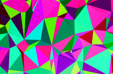 Obraz premium Light Multicolor, Rainbow vector abstract polygonal texture. Colorful illustration in abstract style with gradient. Brand new style for your business design.
