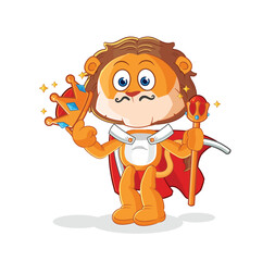 lion king vector. cartoon character