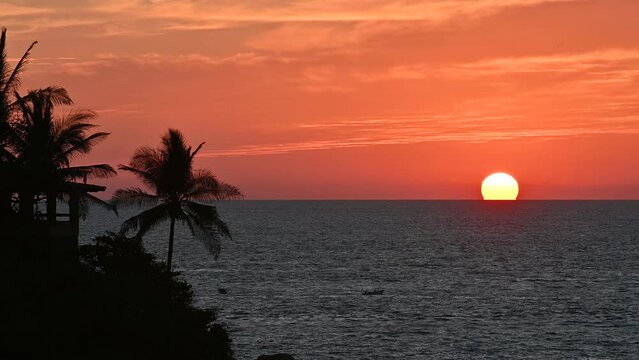 Puesta de sol en el mar, M&eacute;xico, Acapulco, 