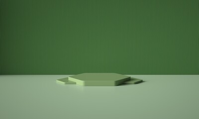 3D rendered geometric booth background