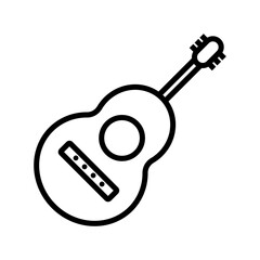 Guitar icon. Guitarist icon. Vector.