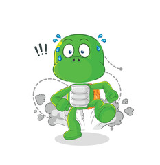 turtle running illustration. character vector
