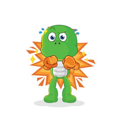 turtle boxer character. cartoon mascot vector