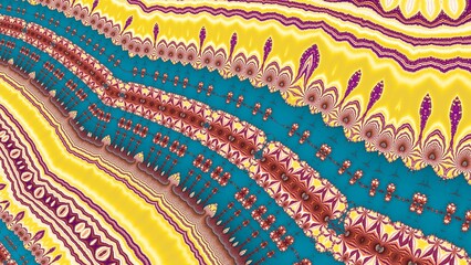 Fractal complex line - Mandelbrot set detail, digital artwork for creative graphic