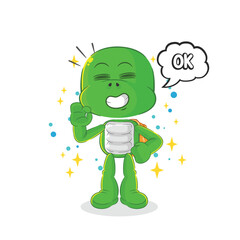 turtle agree mascot. cartoon vector