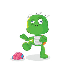 turtle zombie character.mascot vector