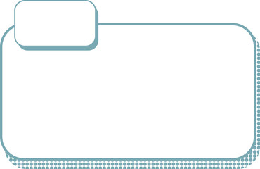 Blank border frame with noteable title ready for copywriting