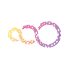 Infinity logo template vector