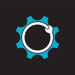 Gear logo template vector icon