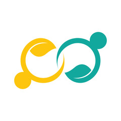 Infinity and people logo