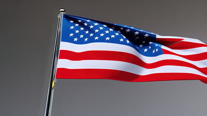 United States Flag, All-American Freedom Design, Generative AI