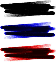 watercolor brush set vector design