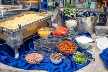 mac and cheese potato bar