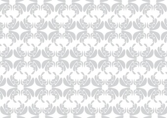 white flower seamless pattern