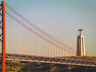 Lisbon: 25 de Abril Bridge and Christ the King