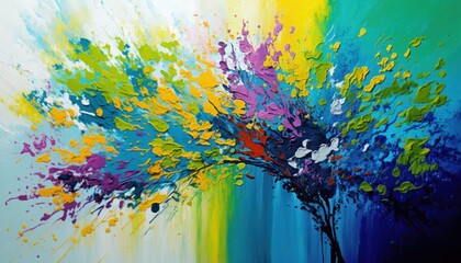Obraz na płótnie Canvas abstract illustration of spring and blossom