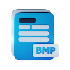3d Render Illustration Icon Modern Bmp File Extension 3D Icon Documents Management