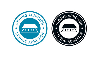 Strong adhesion logo vector set. Suitable for product label