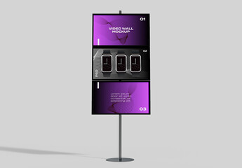 Exhibition Video Wall Mockup