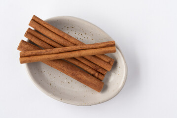Cinnamon Sticks in a Bowl