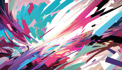 Paint texture background, multicolor Brush Stroke splashes Rainbow splash wave canvas art
