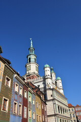 Low angle view of historical buildings in Poznan