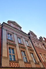 Obraz premium Low angle view of historical buildings in Poznan