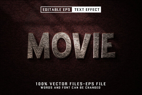 Movie Editable Text Effect