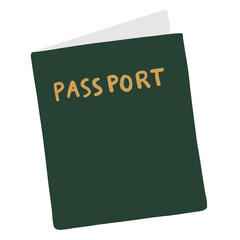 Pasport traveling element illustration