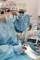 Dentist Wearing Special Glasses