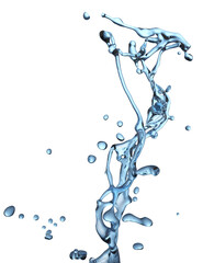 Motion liquid splash cut out transparent backgrounds 3d rendering png