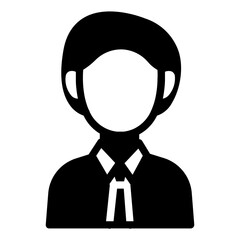 Obraz premium Employee solid icon