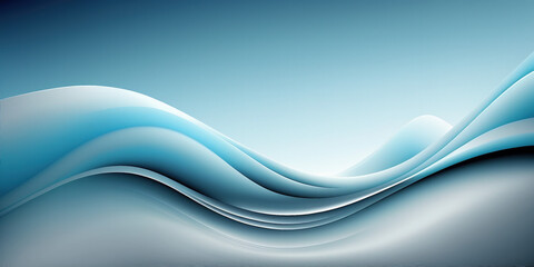 Abstract Blue Wave Background Wallpaper