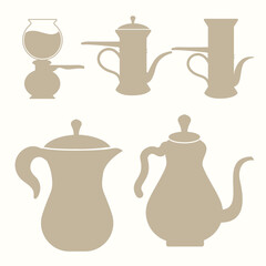 teapot and cups